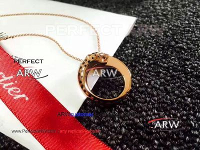 Perfect Replica 2019 Cartier Black Spots Rose Gold Panther Necklace - Rose Gold Chain